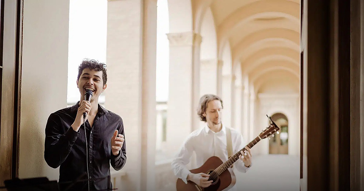 Latin-Lounge-Duo bei einem Auftritt