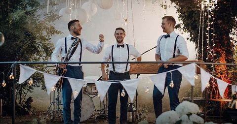 Party-Trio aus Nürnberg bei einem Live-Auftritt