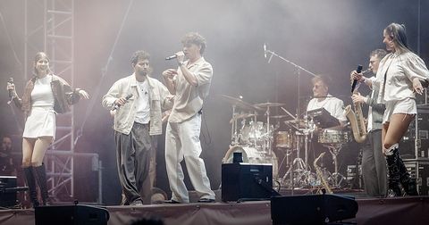 Partyband aus Berlin bei einem Live-Auftritt