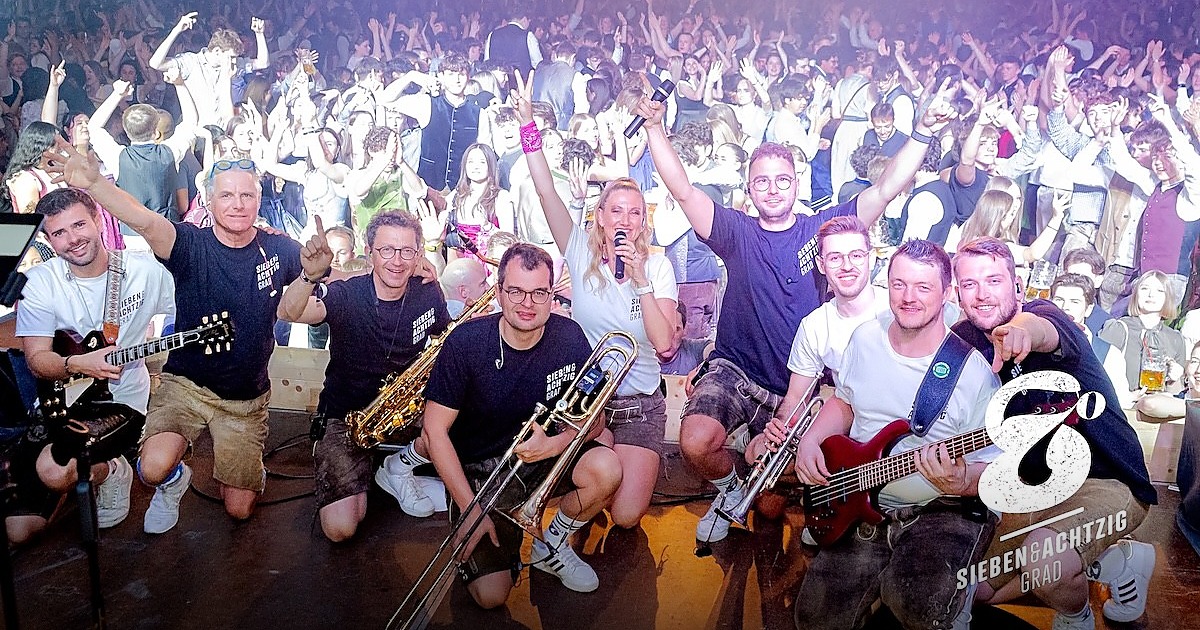 Große Partyband aus dem Raum Ulm bei einem Live-Auftritt
