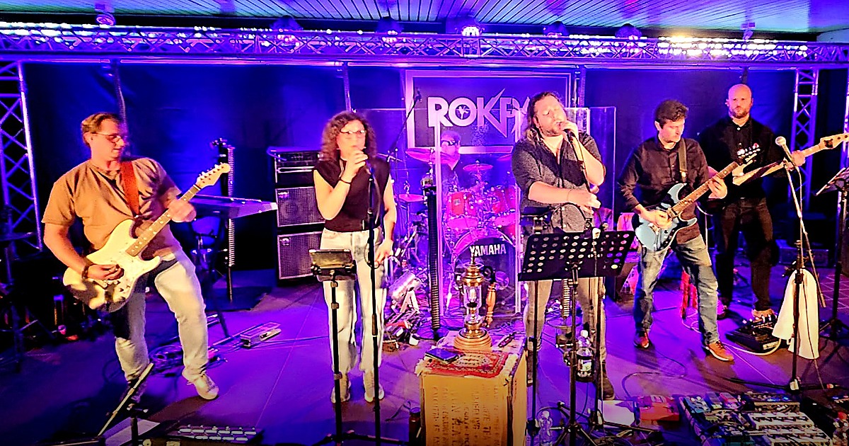Rock- und Pop-Coverband aus NRW bei einem Live-Auftritt