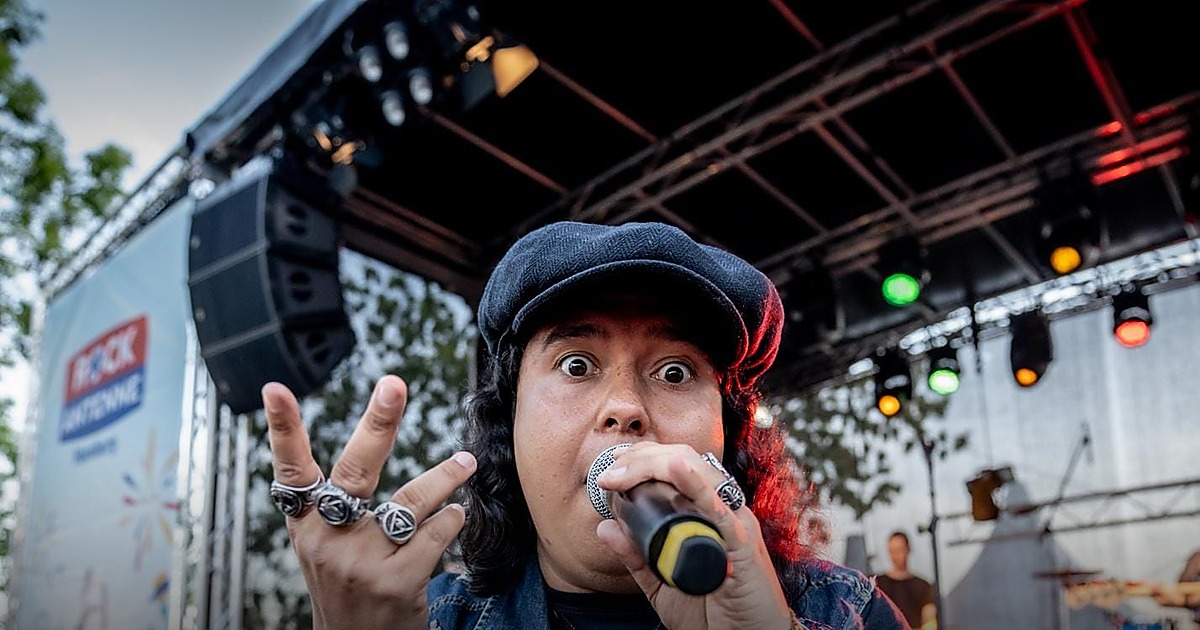 Rock-Pop-Band aus Hamburg bei einem Live-Auftritt