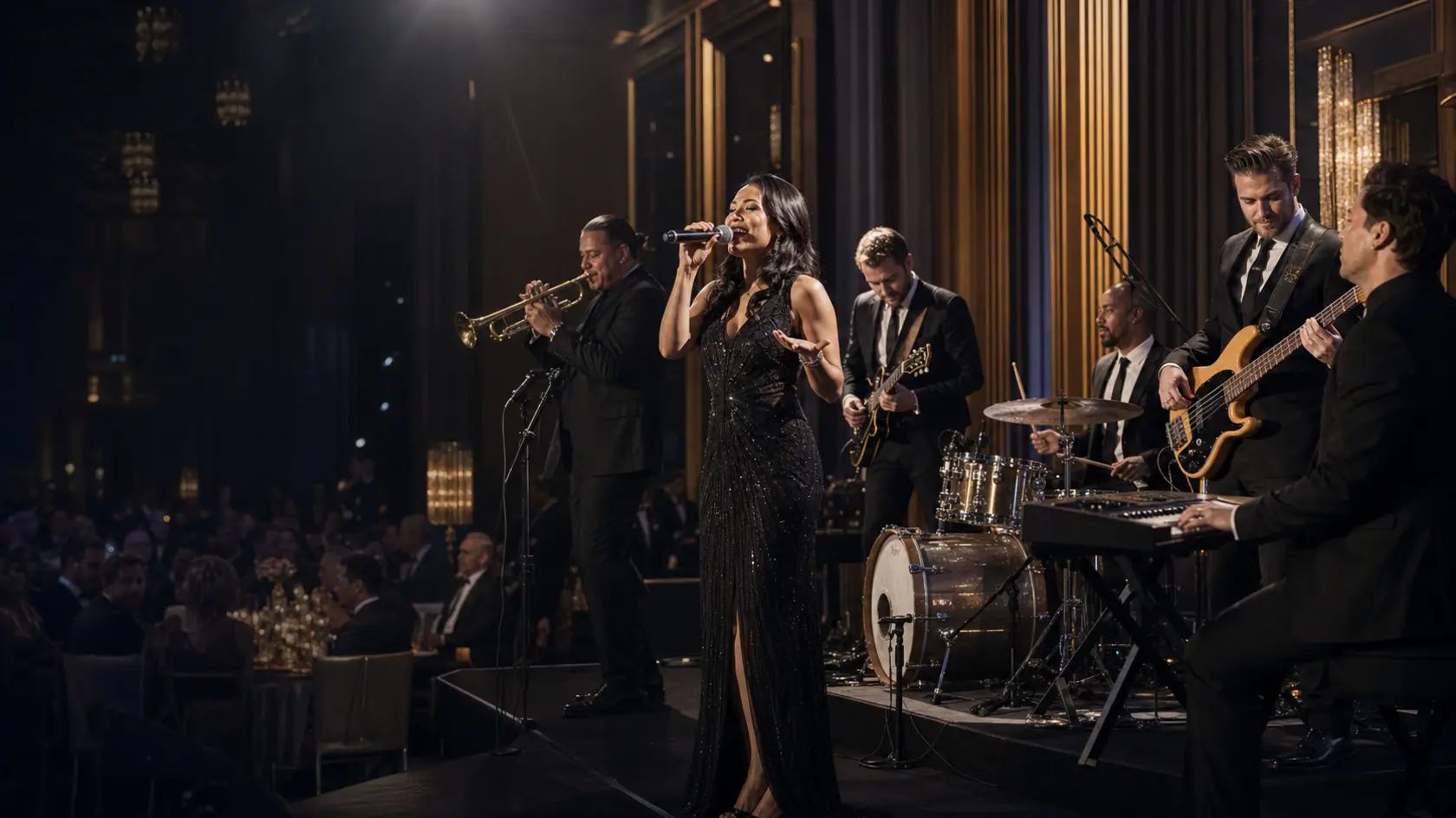 Elegante Live-Band bei einem hochwertigen Business-Event