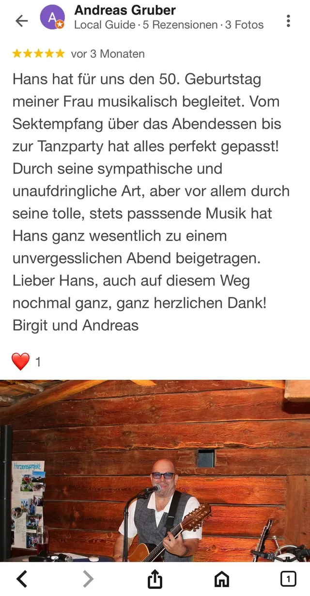 Alleinunterhalter & Sänger aus Landshut