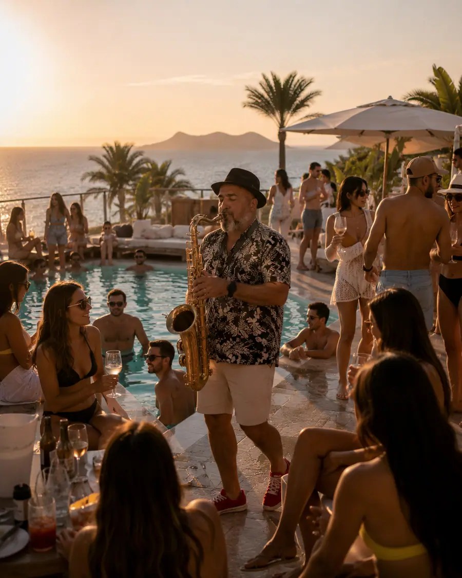 Saxophonist aus Mallorca für Hochzeiten und Events
