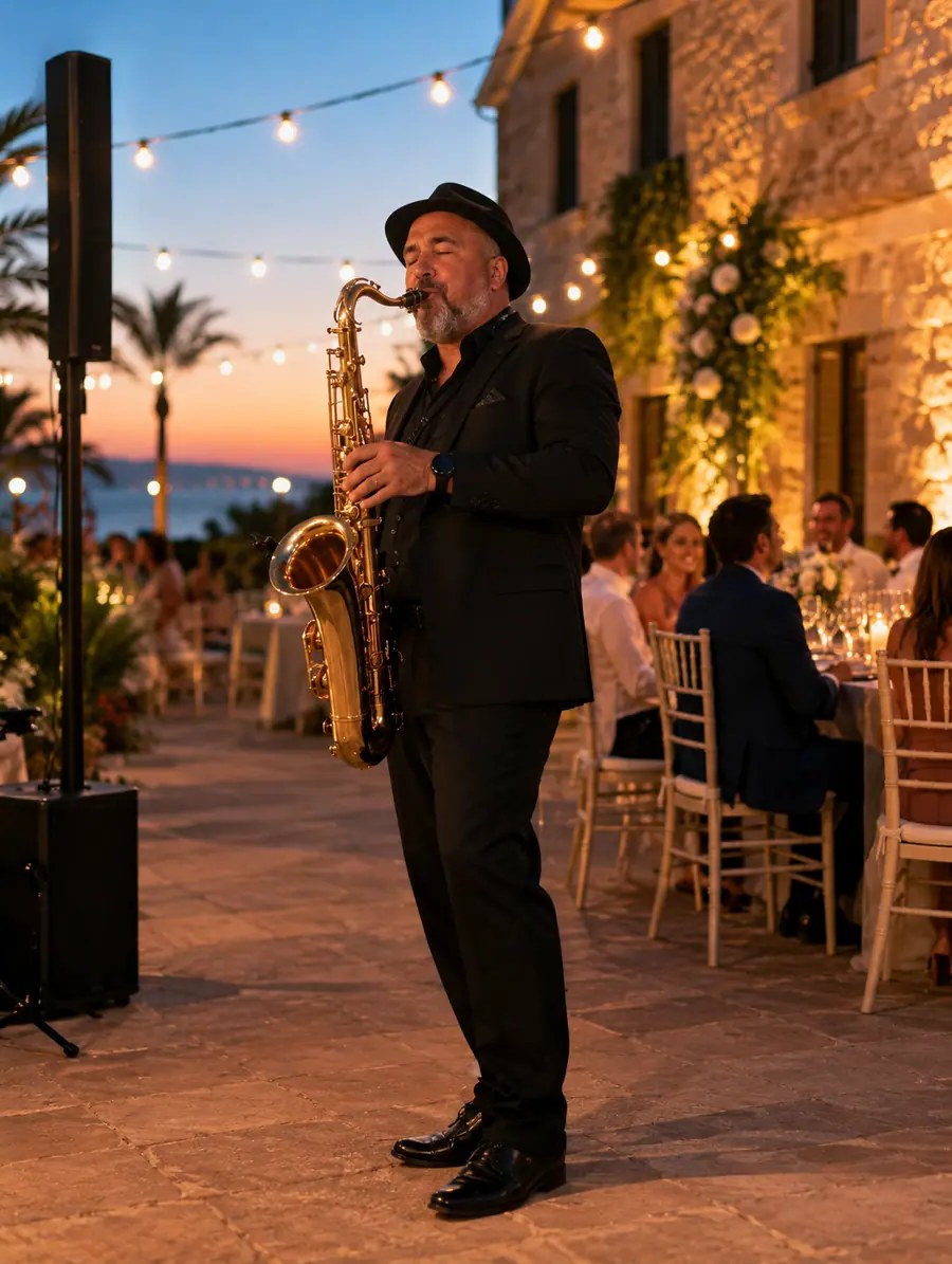 Saxophonist aus Mallorca für Hochzeiten und Events